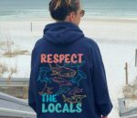 Trendy Shark Lover Hoodie Oversize Shark Pullover Shark Lover Top Vsco Y2K Shark Beach Sweatshirt Gift For Daughter Marine Biology Gifts