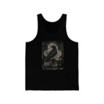 Tarot Card Raven Shirt Occult Tank Top Vintage Man Gift For Boyfriend Shirt Gothic Witchy Dark Academia Clothing Holiday Festival Concert T