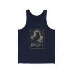 Tarot Card Raven Shirt Occult Tank Top Vintage Man Gift For Boyfriend Shirt Gothic Witchy Dark Academia Clothing Holiday Festival Concert T