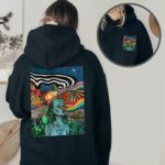 Vision Quest Trippy Sweatshirt , Comfy Dreamcore Hippie Clothes , Gender Neutral Psychedelic Crewneck , Fairycore And Weirdcore Clothing