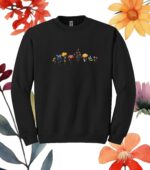 Flower Sweatshirt, Aesthetic Wild Flower Sweatshirt, Botanical Floral, Minimalist Shirts For Women, Botanical Shirt, Nature Lover Shirt