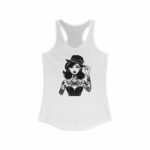 Women'S Ideal Racerback Tank, Print Tank Top, Motorcycle Women Shirt, Women Biker Tank Top, Biker Tank Top, Motogirlgear, Women Tank Top