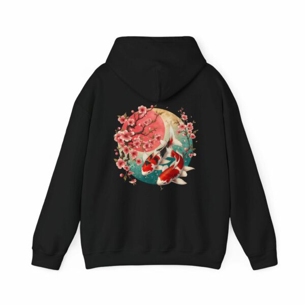 Koi Fish & Cherry Blossoms Hoodie - Japanese Art-Inspired Cozy Sweatshirt