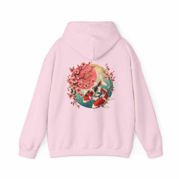 Koi Fish & Cherry Blossoms Hoodie - Japanese Art-Inspired Cozy Sweatshirt