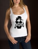 Women'S Ideal Racerback Tank, Print Tank Top, Motorcycle Women Shirt, Women Biker Tank Top, Biker Tank Top, Motogirlgear, Women Tank Top